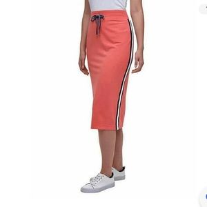 Tommy Hilfiger Coral Midi Skirt Sz XL